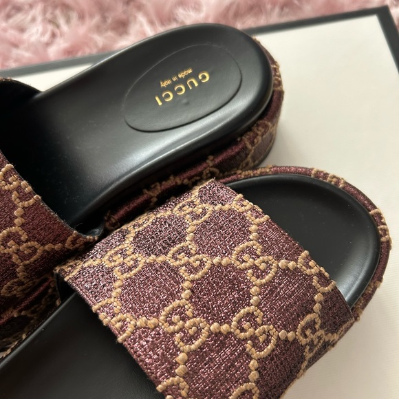 Gucci platform sandals women’s size 7 - Picture 2 of 8